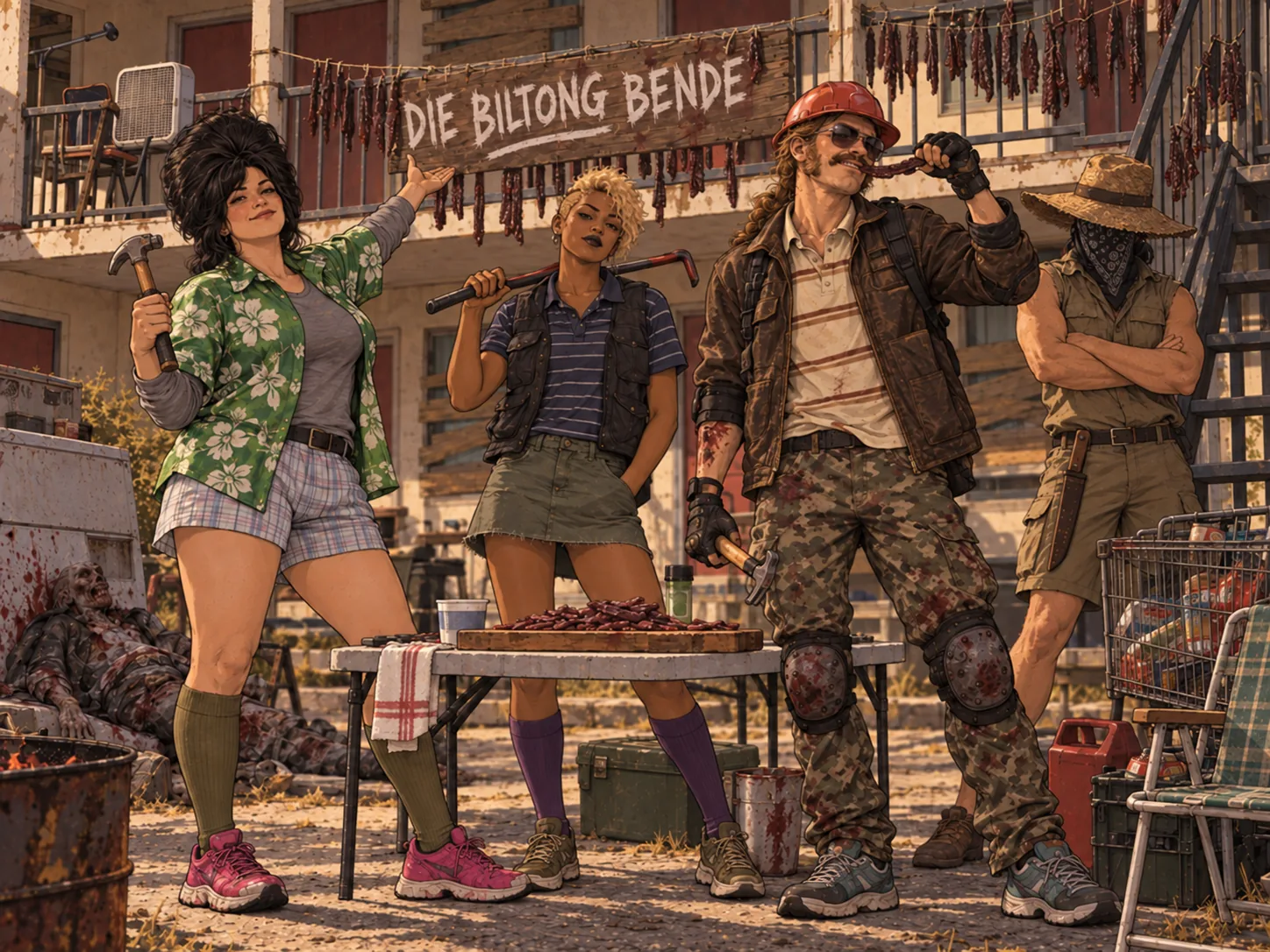 Die Biltong Bende: rebel bunny, Angela Starks, Rux