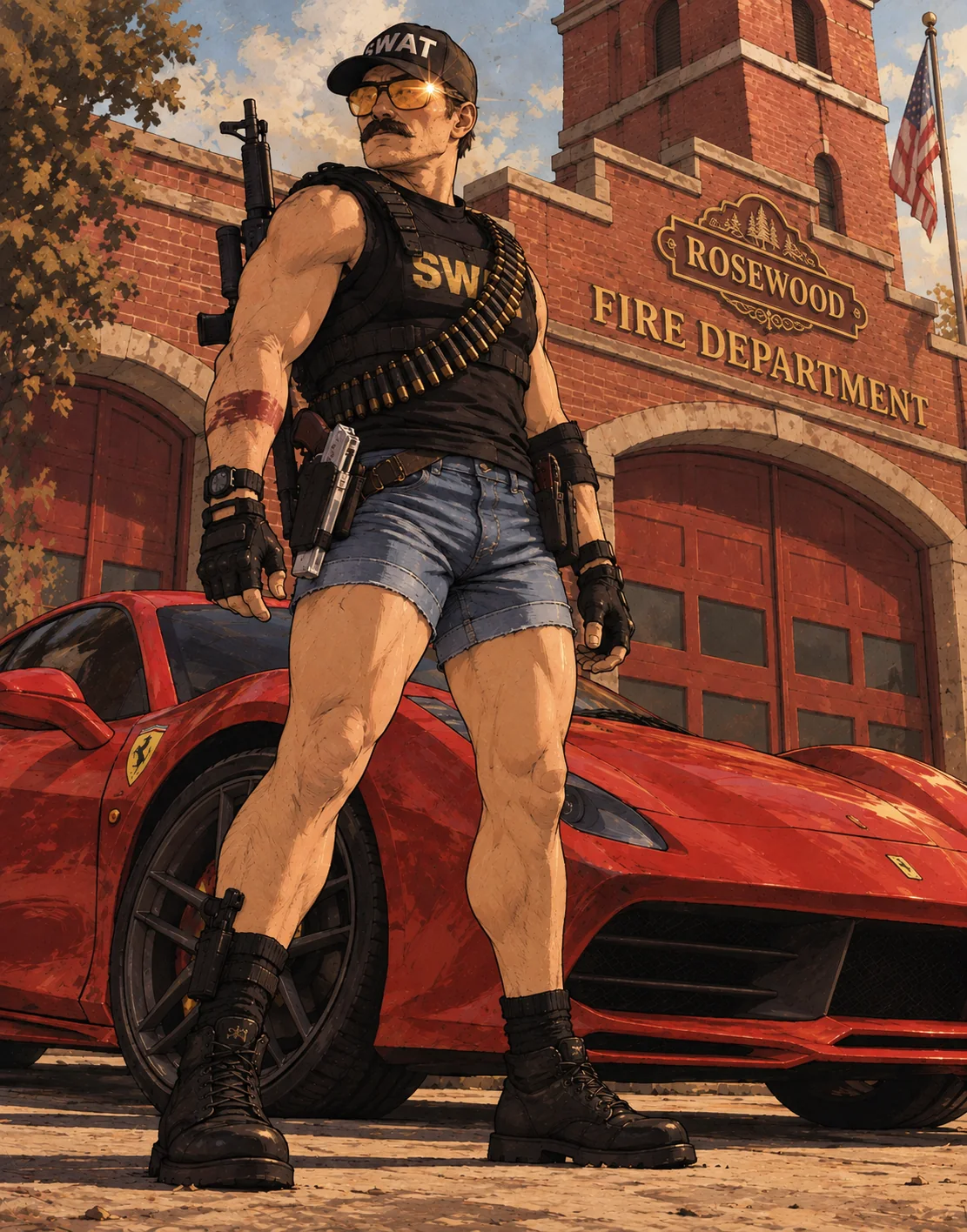 Ferrari at the Fire Station: Frodo Swaggins
